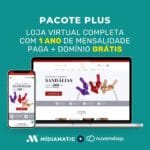 Implantação Nuvemshop Plus - Loja Completa com 1 ano de mensalidade paga e domínio grátis